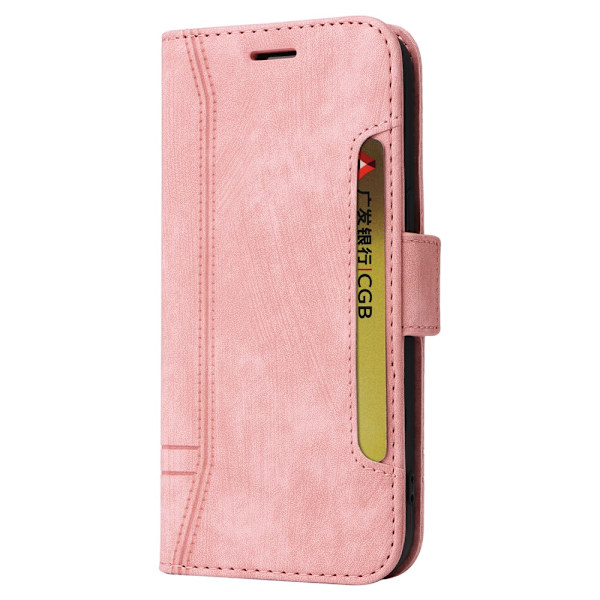 SKALO Xiaomi Redmi Note 13 5G BETOPNICE 001 Lompakkokotelo PU-nahkaa - Pinkki Pink