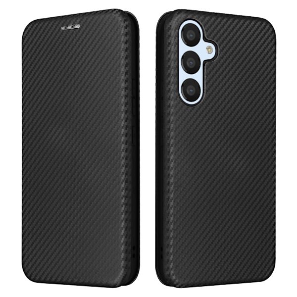 SKALO Samsung A54 5G Carbon Fiber Plånboksfodral - Svart Svart