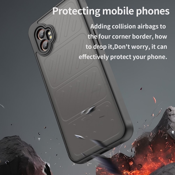 SKALO Samsung XCover7 Pro Color Bumper Frosted Suojakuori - Musta Black
