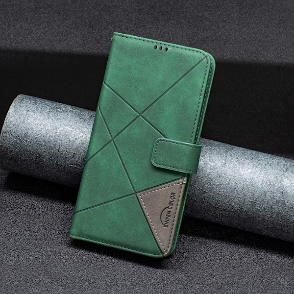 Motorola Moto G54 5G BINFEN COLOR Præget Flip Cover - Grøn Green