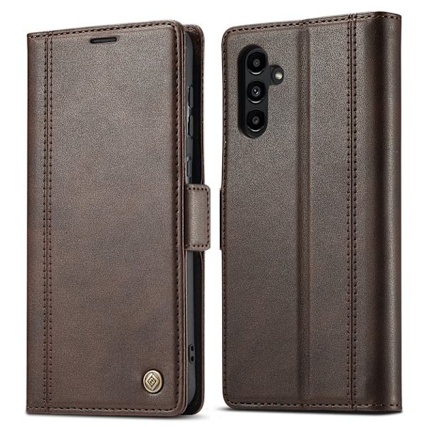 SKALO Samsung A14 4G/5G LC.IMEEKE Pungetui i PU-læder - Brun Brown