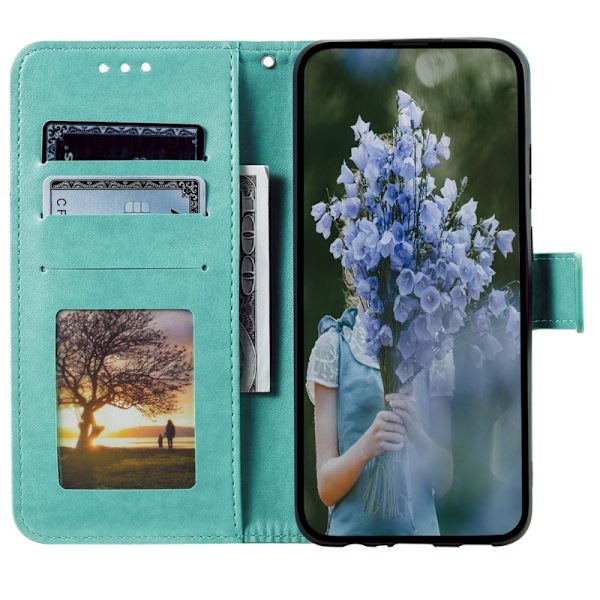 SKALO Samsung A35 5G Mandala Plånboksfodral - Turkos Turkos