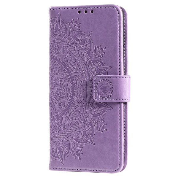 SKALO Samsung A23 5G Mandala lompakkokotelo - Violetti Purple