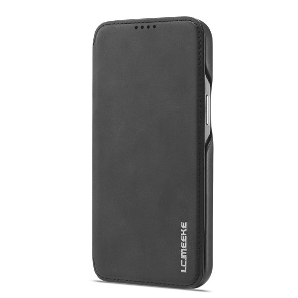 SKALO iPhone 15 Pro Max LC.IMEEKE Pungetui i PU-læder - Sort Black