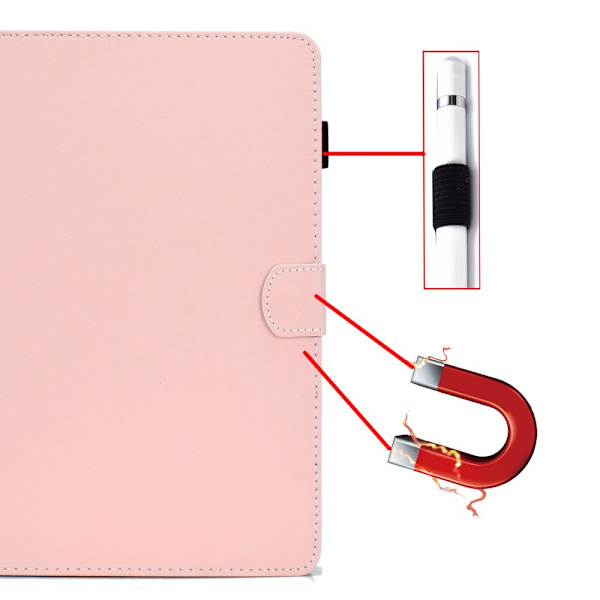 SKALO Samsung Tab A7 Lite PU-Läder Fodral - Rosa Rosa