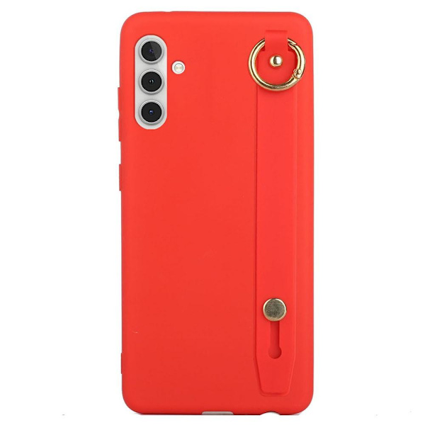 SKALO Samsung A04s 4G Käsihihna TPU-suojakuori - Punainen Red