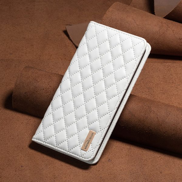 SKALO Samsung A15 4G BINFEN COLOR Big Wallet Quilted Flip Cover - Hvid White