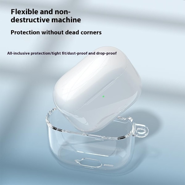 SKALO AirPods 4 Transparent TPU Fodral Transparent