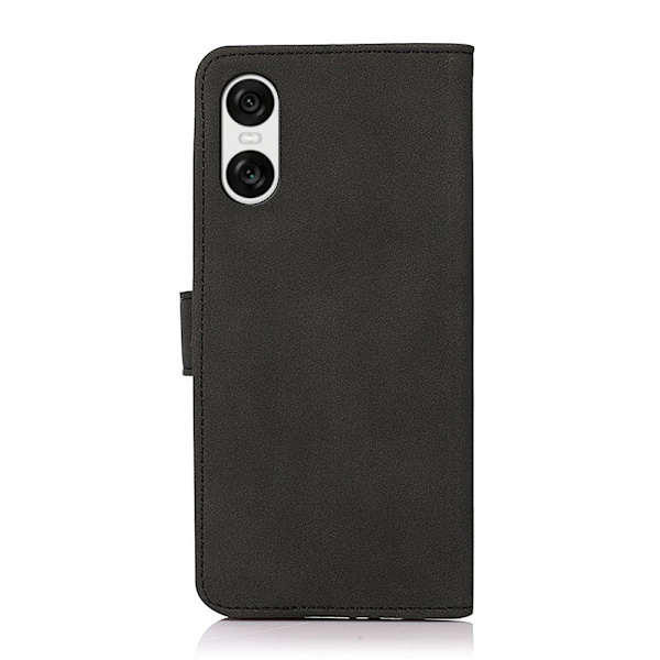 SKALO Sony Xperia 10 VI KHAZNEH Pungetui i PU-læder - Sort Black