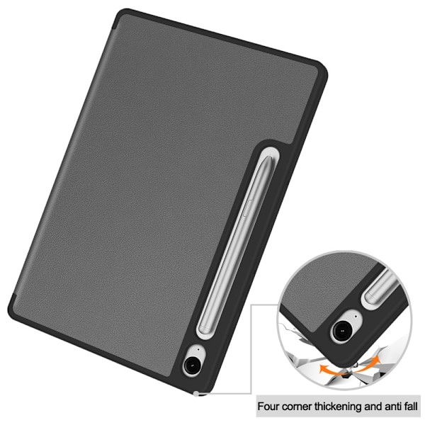 SKALO Samsung Tab S10 FE Trifold Suojakotelo - Harmaa Grey
