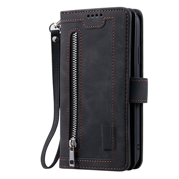 SKALO Google Pixel 9/9 Pro Big Wallet 9-FACK Plånboksfodral - Svart Svart