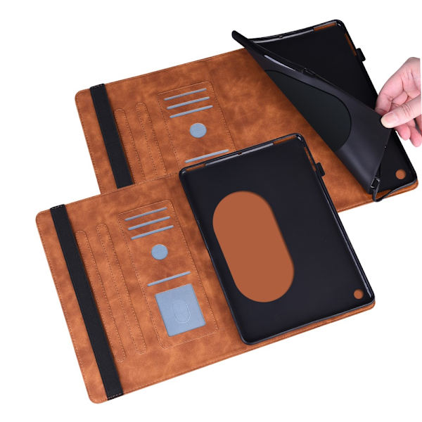 SKALO Google Pixel Tablet Mandala Flip Cover - Brun Brown