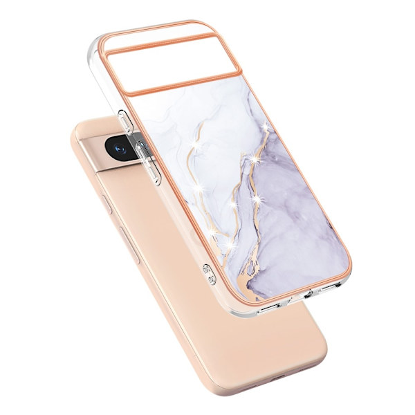 SKALO Google Pixel 8a Marmor TPU-skal - Motiv 2 multifärg