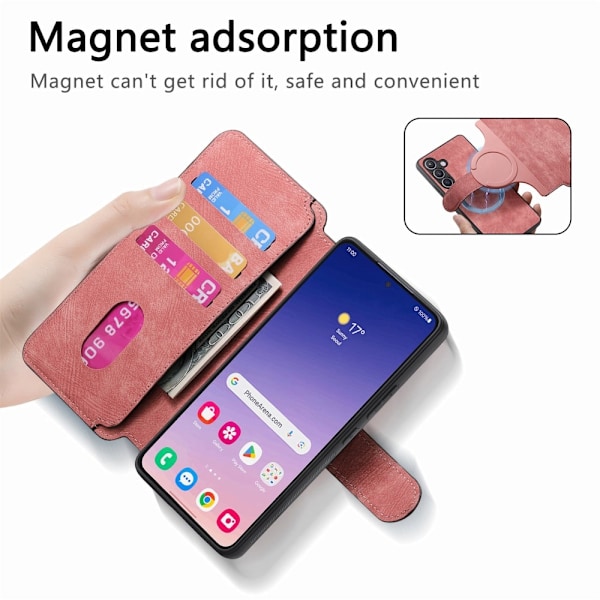 SKALO Samsung S25+ CASENEO MW-03 Plånboksfodral - Rosa Rosa