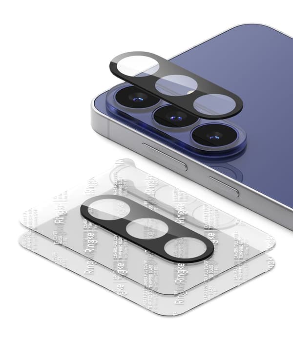 2-PAK Ringke Camera Full Cover Kamerabeskyttelse til Samsung Galaxy S26 FE - Sort Black