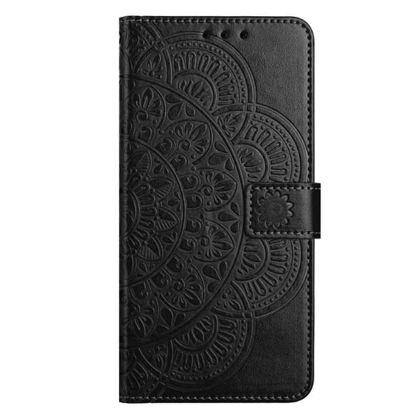 SKALO Mandala Blomst Flip Cover til Xiaomi Redmi Note 17 Pro - Sort Black