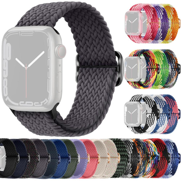 SKALO Punottu -ranneke Apple Watch 38/40/41mm - Valitse väri Dark grey