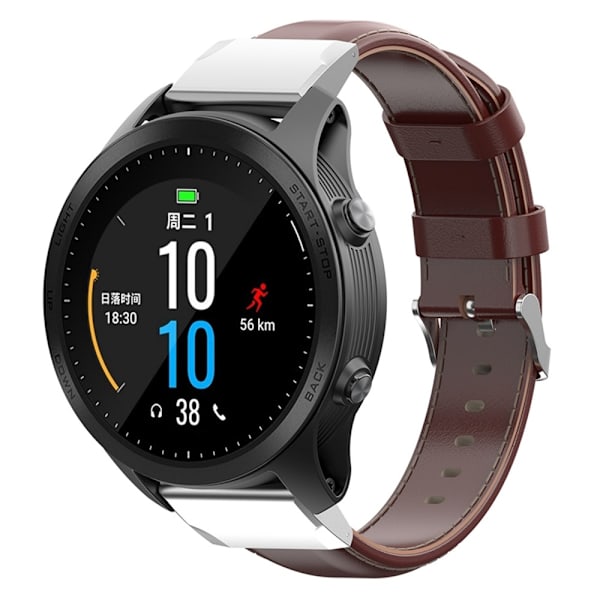 KALEBOL Læderarmbånd Garmin Fenix 8 47mm - Vælg farve Brown