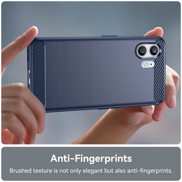 SKALO Nothing Phone (2) Armor Carbon Iskunkestävä TPU suojakuori - Valitse väri Blue