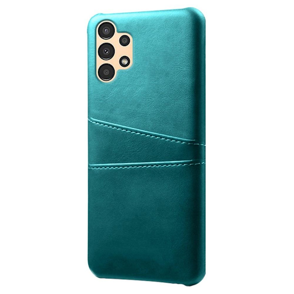 SKALO Samsung A13 4G PU-nahkainen Korttikotelo - Turkoosi Turquoise