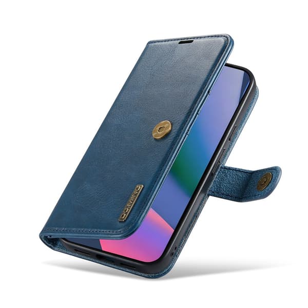 DG MING 2-i-1 Magnet Plånboksfodral för Google Pixel 11 Pro XL - Blå Blå