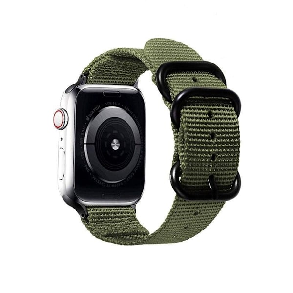 SKALO Nato-ranneke Nylon Apple Watch Series 4-6 40mm - Valitse väri Green