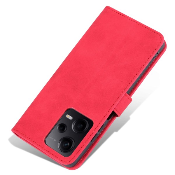 SKALO Xiaomi Redmi Note 12 Pro 5G AZNS Plånboksfodral - Röd Röd