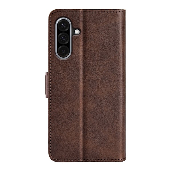 SKALO Samsung A56 5G Premium ID Plånboksfodral - Brun Brun
