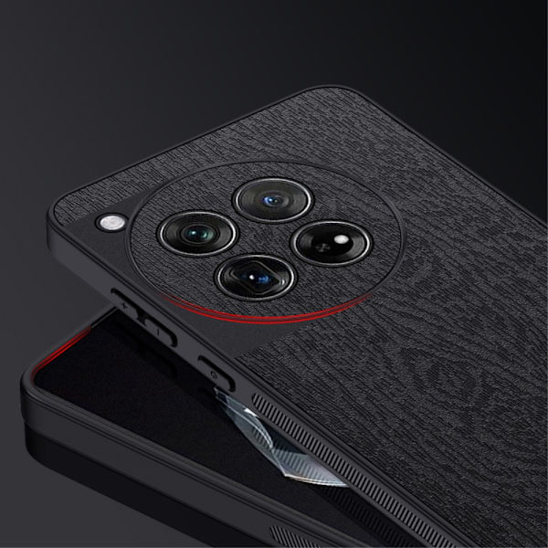SKALO OnePlus 12 5G PU-Läder Hybrid Skal - Blå Blå
