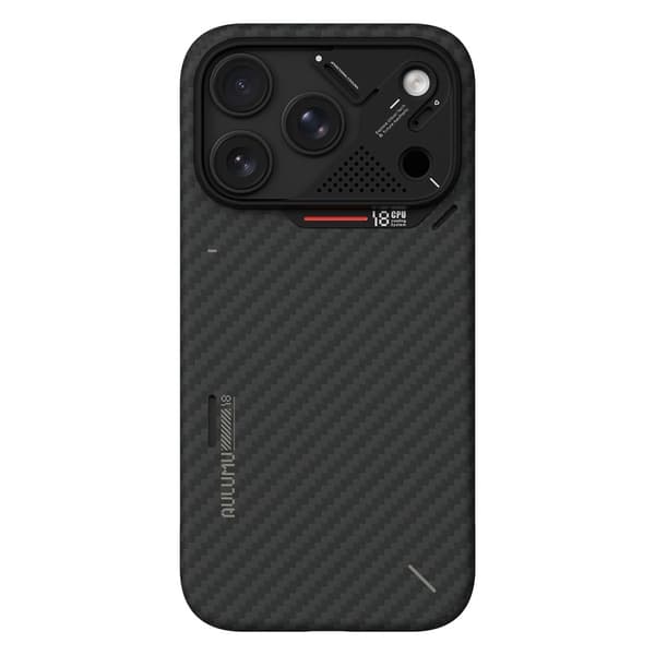AULUMU Aramid Fiber Cover til iPhone 18 Pro - Sort Black