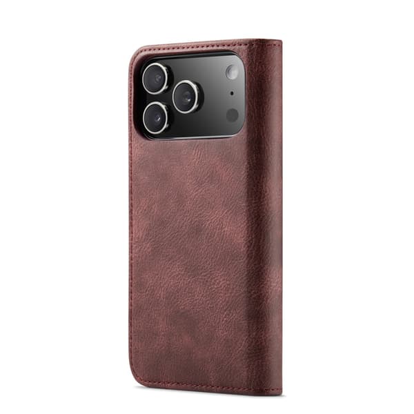 DG MING 2-i-1 Magnet Plånboksfodral för iPhone 18 Pro Max - Röd Röd