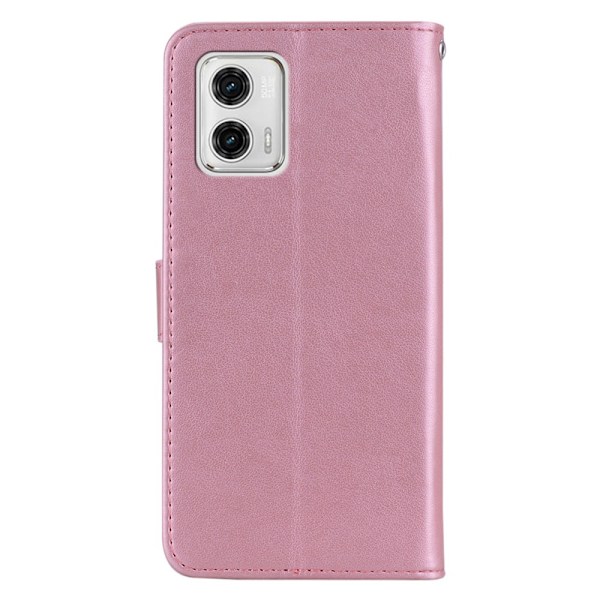 SKALO Motorola Moto G53 5G Mandala Owl Plånboksfodral - Roséguld Rosa guld