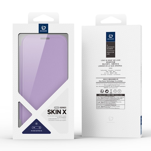 DUX DUCIS Samsung A36 5G Skin X Pro Plånboksfodral - Lila Lila