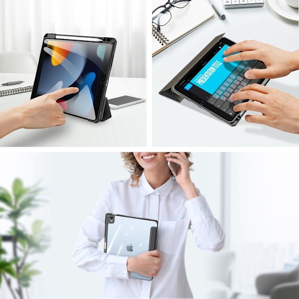 DUX DUCIS iPad 11" (2025) TOBY Series Trifold Fodral - Svart Svart