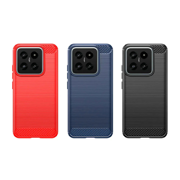 SKALO Xiaomi 14 5G Armor Carbon Stöttåligt TPU-skal - Fler färger Röd
