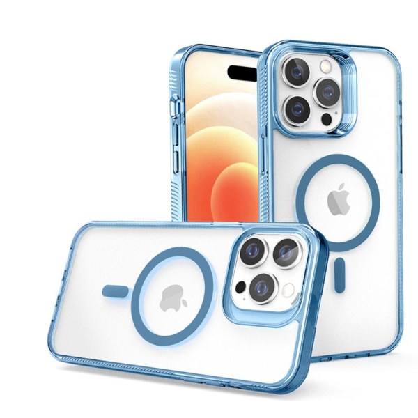 SKALO iPhone 15 Pro Color Bumper Magnet Skal - Blå Blå