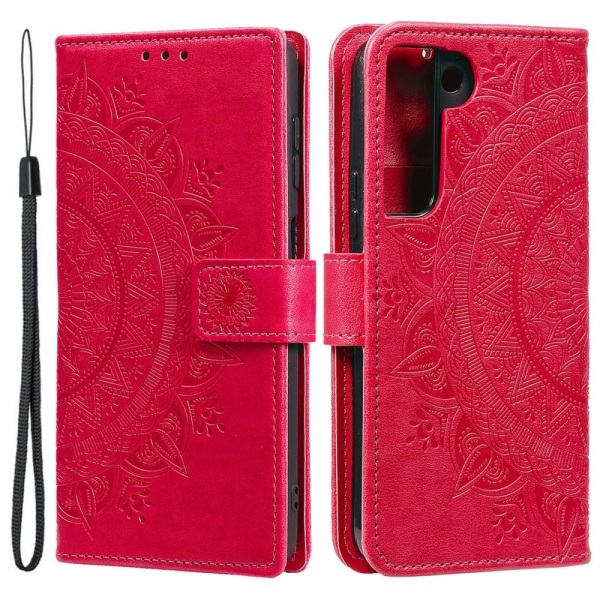 SKALO Samsung S22+ Mandala Flip Cover - Cerise - Vælg farve Cerise