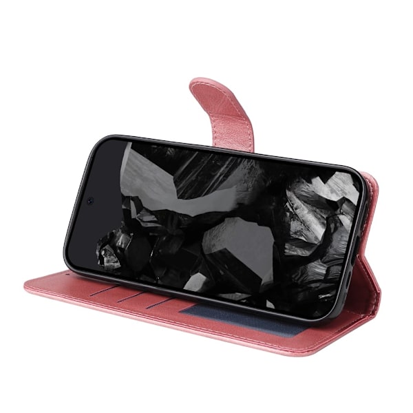 SKALO Google Pixel 9 Pro XL PU-Läder Plånboksfodral - Fler färger Rosa