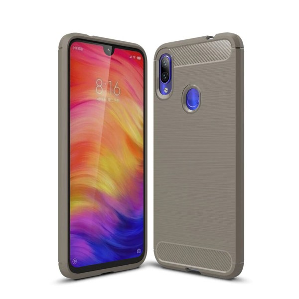 Stöttåligt Armor Carbon TPU-skal Xiaomi Redmi Note 7 - fler färg grå