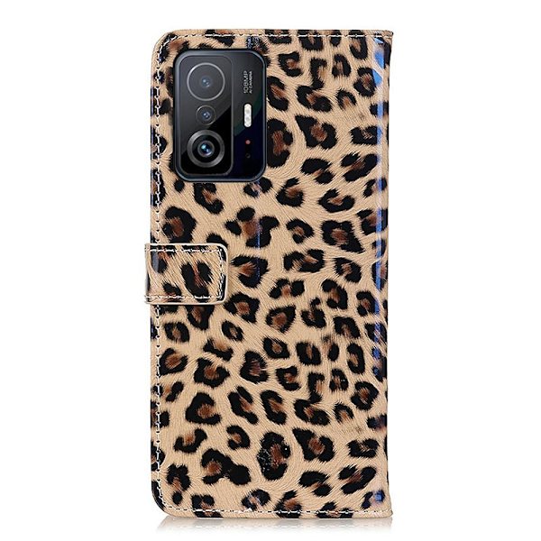 SKALO Xiaomi 11T/11T Pro Leopard mönstrad Plånboksfodral i PU Läder multifärg