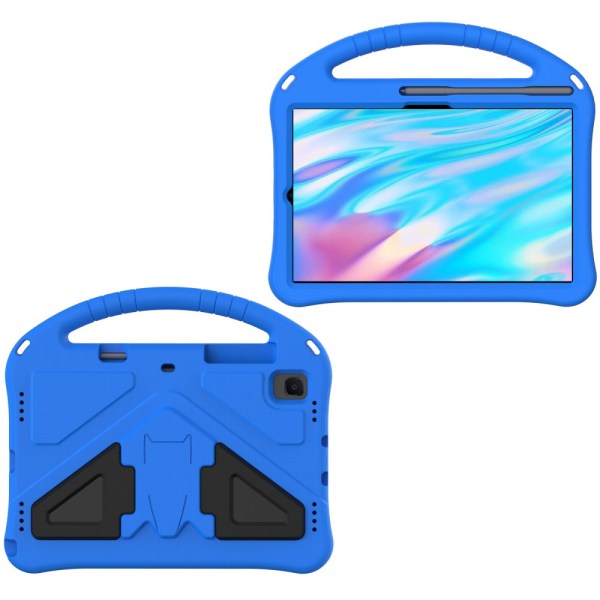 SKALO Samsung Tab S6 Lite Lapsikuori kahvalla ja jalustalla - Si Blue