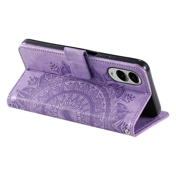 SKALO Samsung S25 Edge Mandala Plånboksfodral - Lila Lila