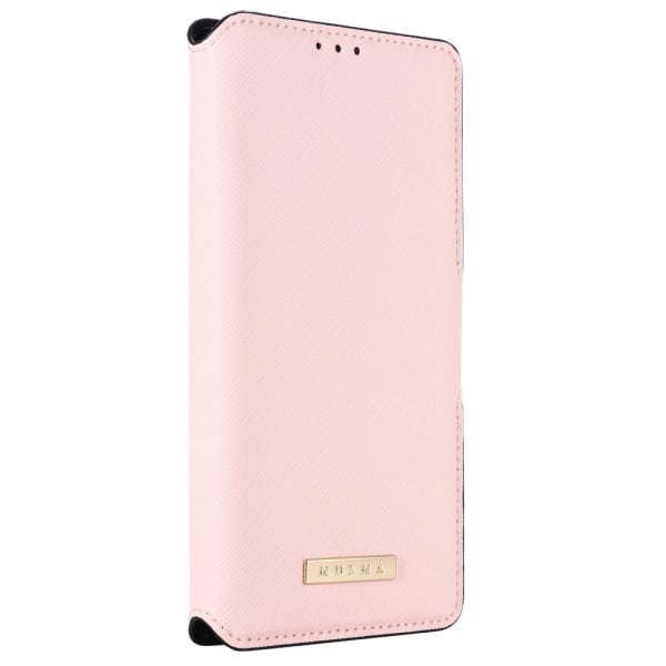 SKALO Samsung A25 5G MUXMA Saffiano PU-Läder Plånboksfodral - Ro Rosa