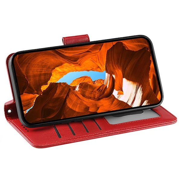 SKALO Nothing CMF Phone 2 Pro PU-læder Flip Cover - Rød Red
