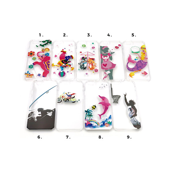 Skal med motiv iPhone 6/6S MultiColor Motiv 2