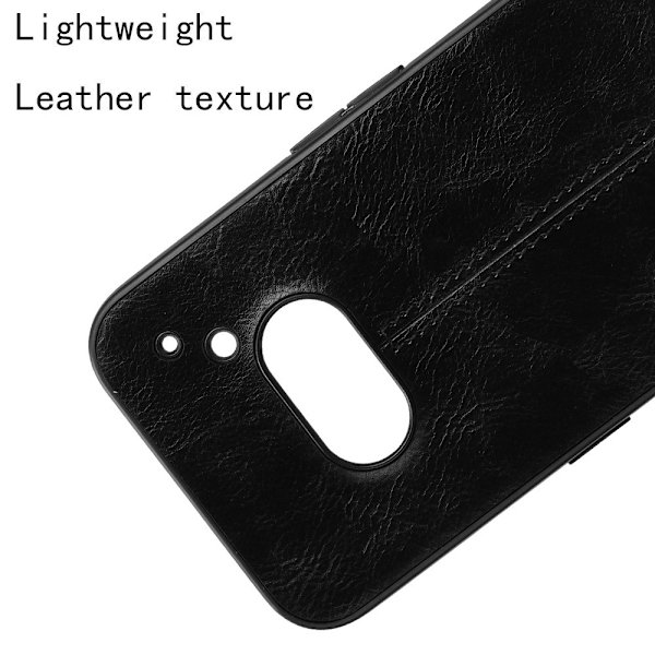 SKALO Nothing Phone (2a) PU-læder Hybrid Cover - Sort Black