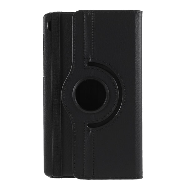 SKALO Samsung Tab A7 Lite 360 Litchi Suojakotelo - Musta Black