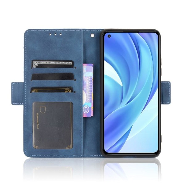 SKALO Xiaomi Mi 11 Lite 6-FACK Plånboksfodral - Blå Blå
