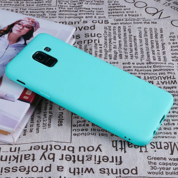 Samsung J6 2018 Ultratunn Silikonskal Turquoise