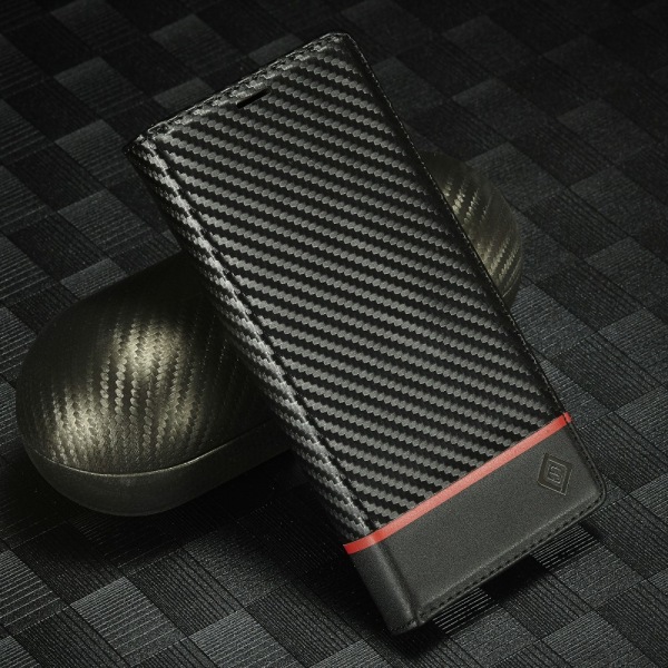 SKALO Google Pixel 8 LC.IMEEKE Carbon Fiber Pungetui i PU-læder - Sort Black